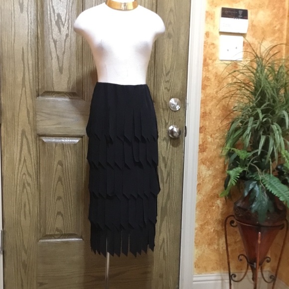 Tadashi Shoji Dresses & Skirts - Tiered fringe Dress or Skirt